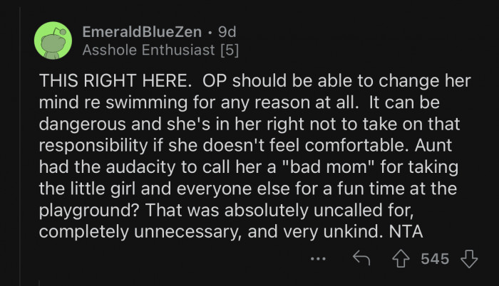 It was absolutely uncalled for. OP is doing her best.