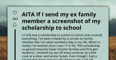 She Got a $13K Scholarship Refund—Then Clapped Back at a Family Member Who Said Her Hard Work Didn’t Matter