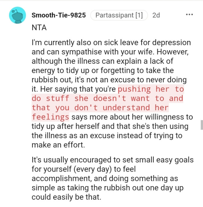 It's usually encouraged to set small easy goal