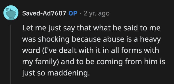 It Was a Lousy Attempt to Deflect Blame and Make Himself the Victim