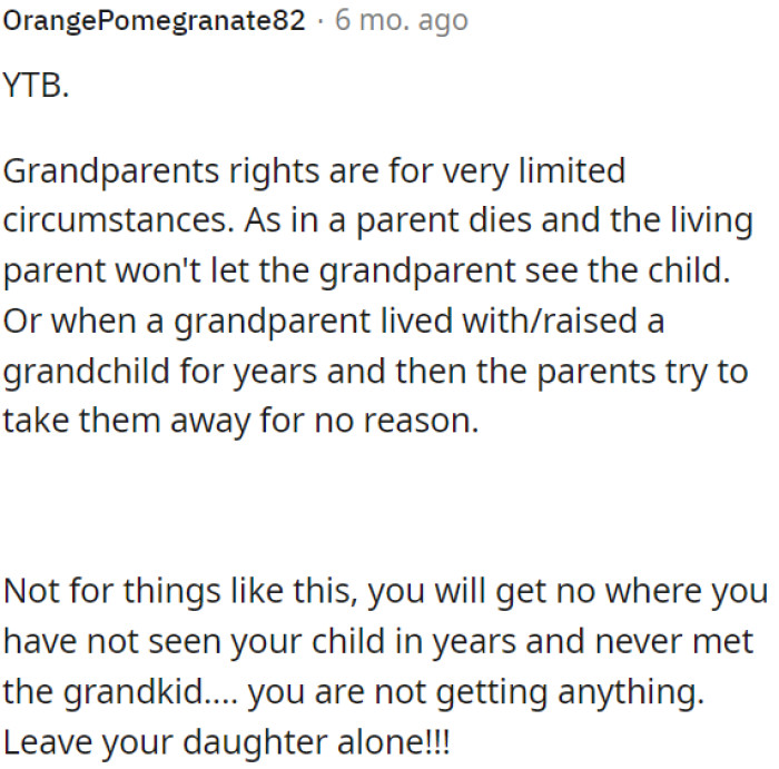 It's best for OP to respect her daughter's wishes and leave her alone.