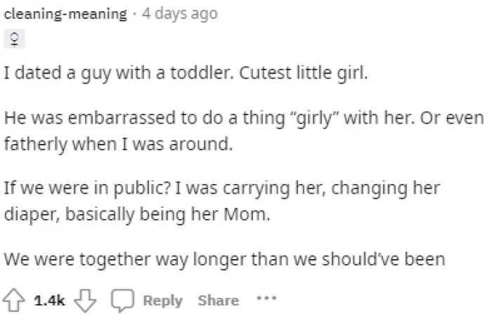 2. We were together for way longer than we should have