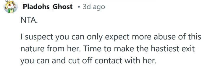 Time to make a hasty exit.