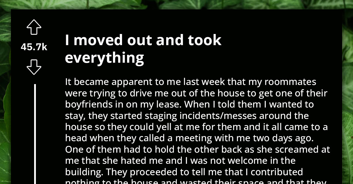 Woman Discovers Her Roommates Were Plotting To Drive Her Out, She Maliciously Complies Leaving The House Half Empty