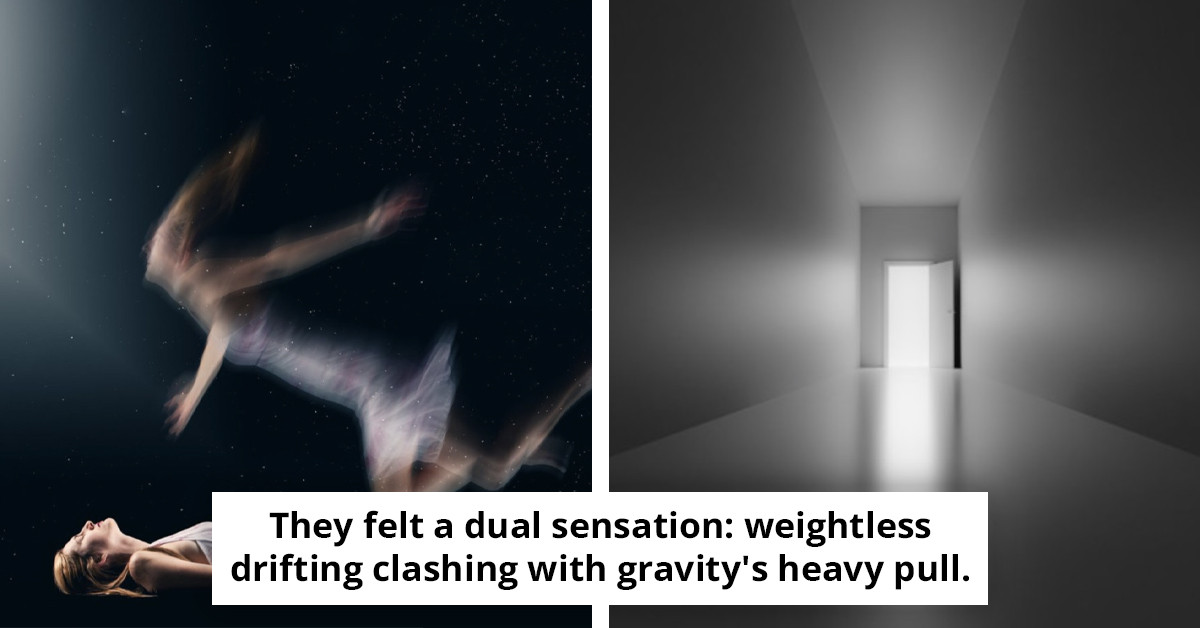 Individual with a near-death experience shares their story of feeling 'consumed' as they were 'forced' back into their physical form.