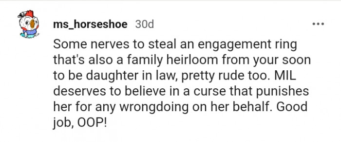 She Has Some Nerve Stealing Your Engagement Ring