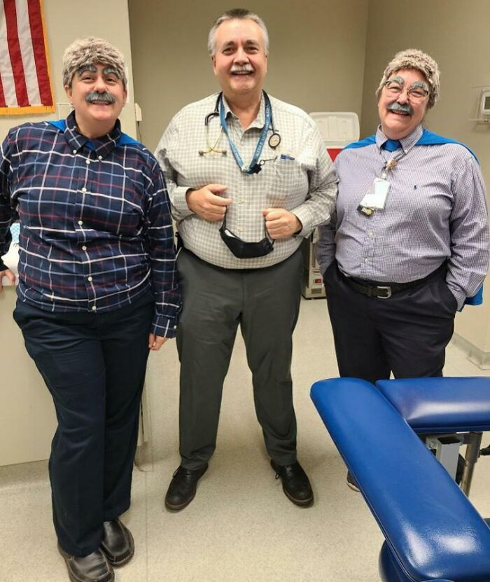 "Nurses Dress Up As Their Doctor For Halloween"