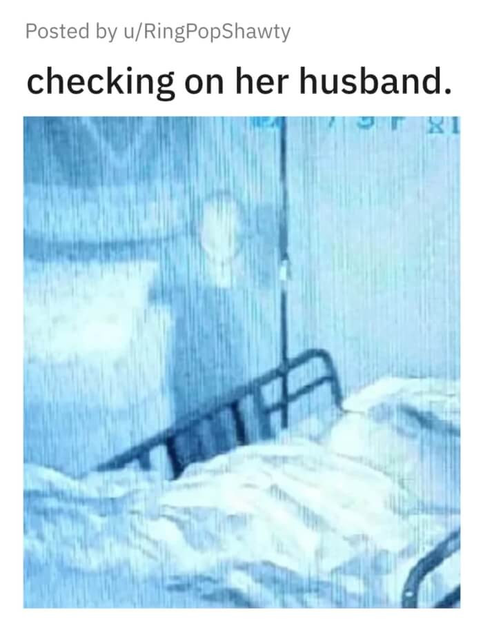 8. Checking on Her Loved One