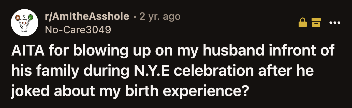 OP admitted that her husband's constant jokes chipped away at her self-esteem.