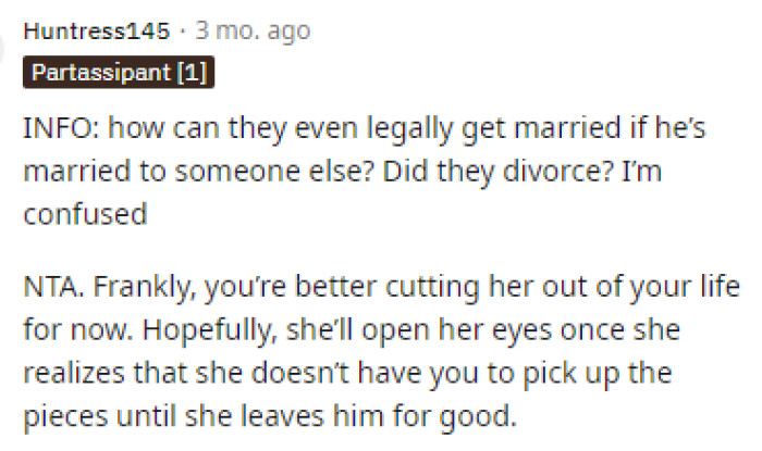 A lot of comments were asking for information on the relationship and the outline of how things happened with them, and OP was more than happy to answer.