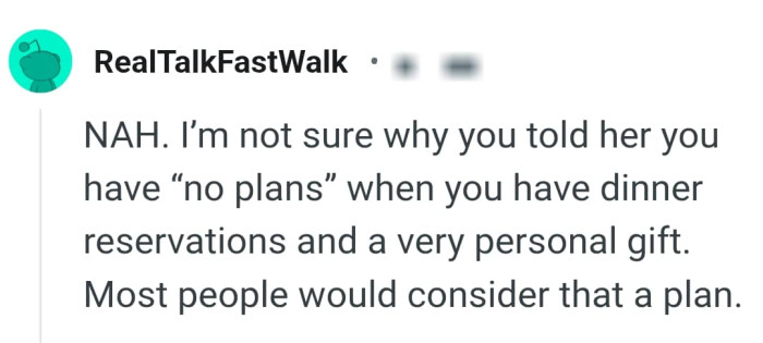 Most people would consider that a plan