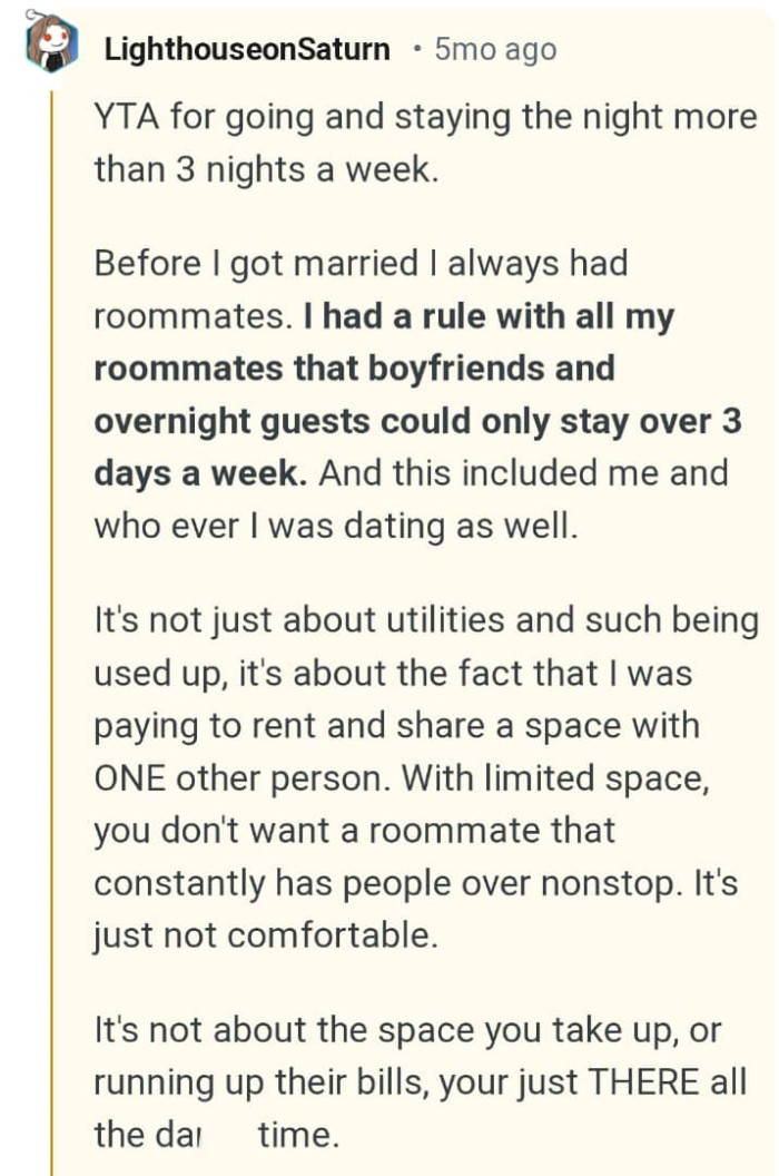 We've gathered some of the most upvoted comments from other Redditors for you to read through below