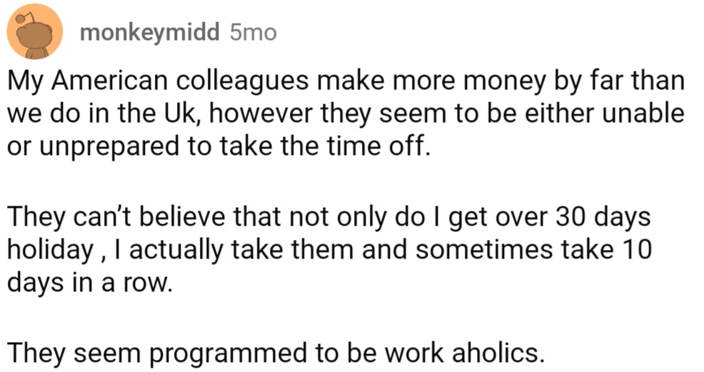 My American colleagues make more money by far than we do in the UK.