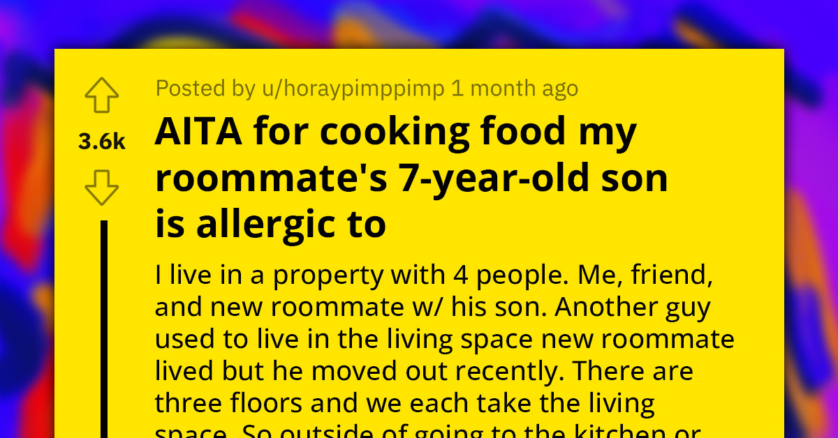Redditor Shunned For Keeping Food His Roommate's Child Is Allergic To