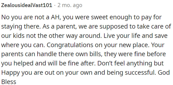 OP needs to focus on her own life and success