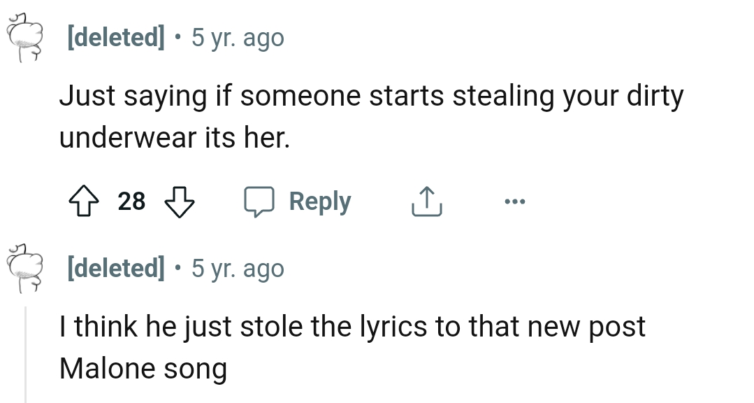 This Redditor believes the OP stole the lyrics to a musician's song