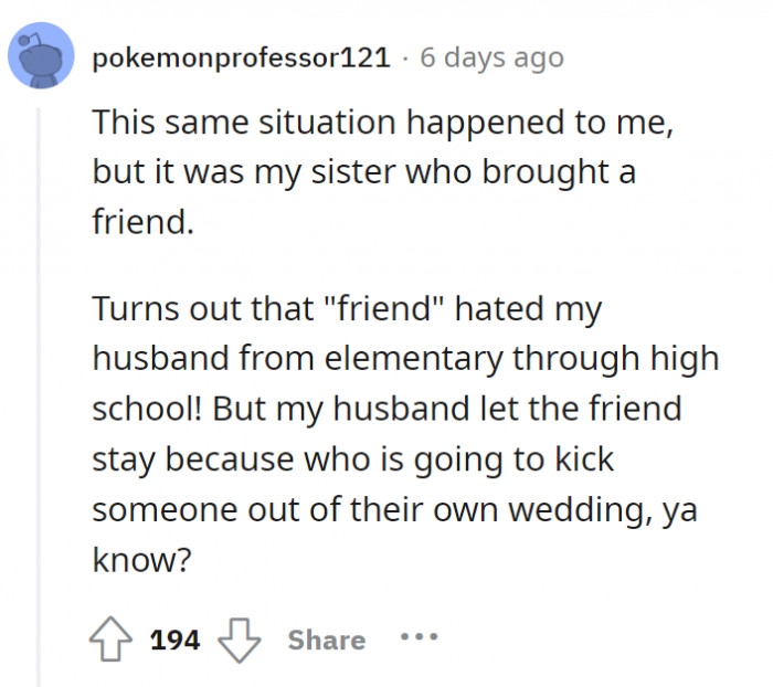 A sort of similar situation. In contrast, they were not being an asshole about it.