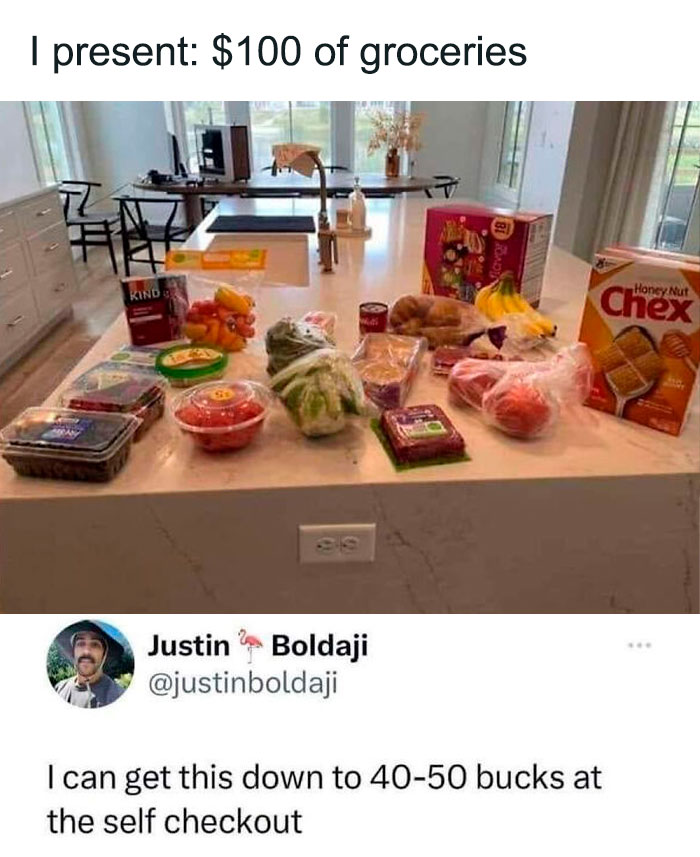22. $100 of groceries
