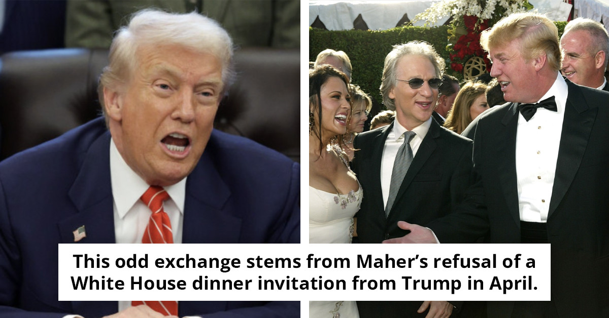 Trump criticizes 'rude' Bill Maher and shares unusual insights from their White House dinner.
