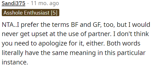 No need to apologize for using 