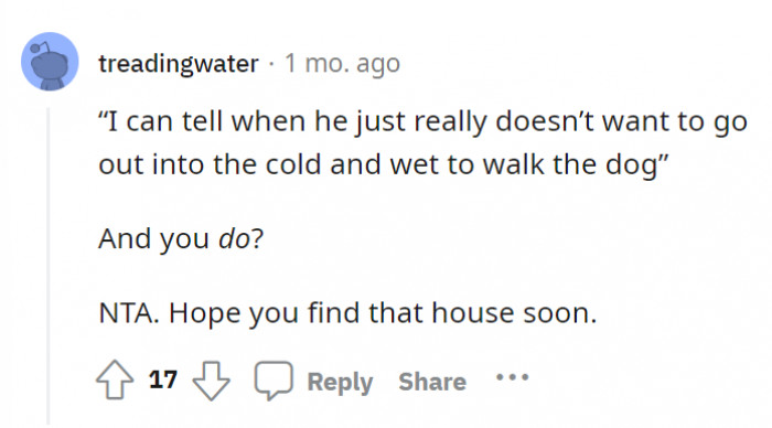 Nice that he has feelings and you don’t?