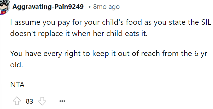 I would keep the food separate either way, honestly, to avoid something like this happening again.