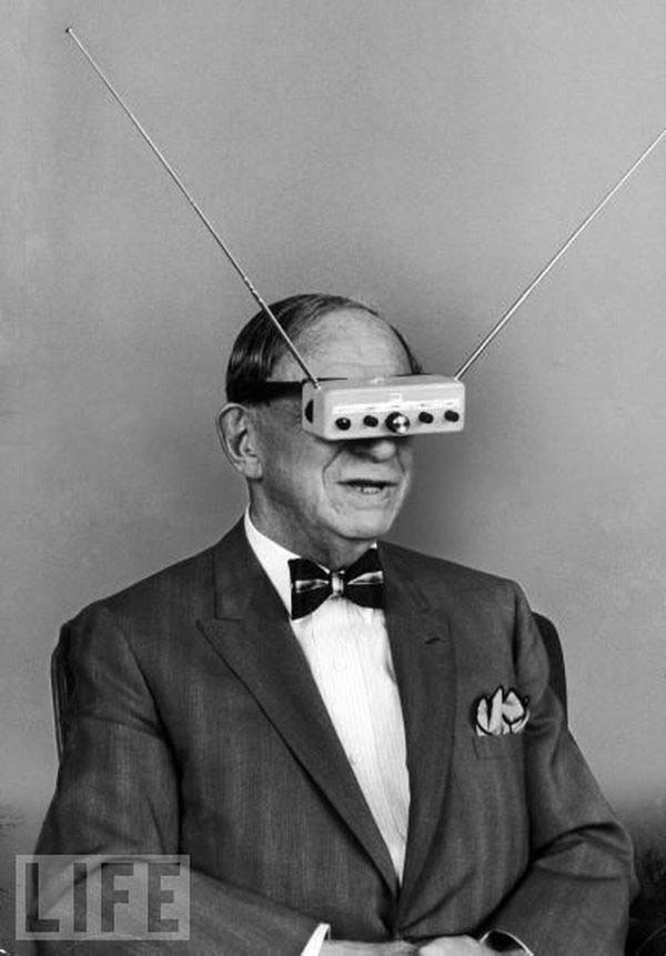 7. “TV Glasses,” a product that never caught on (1963).