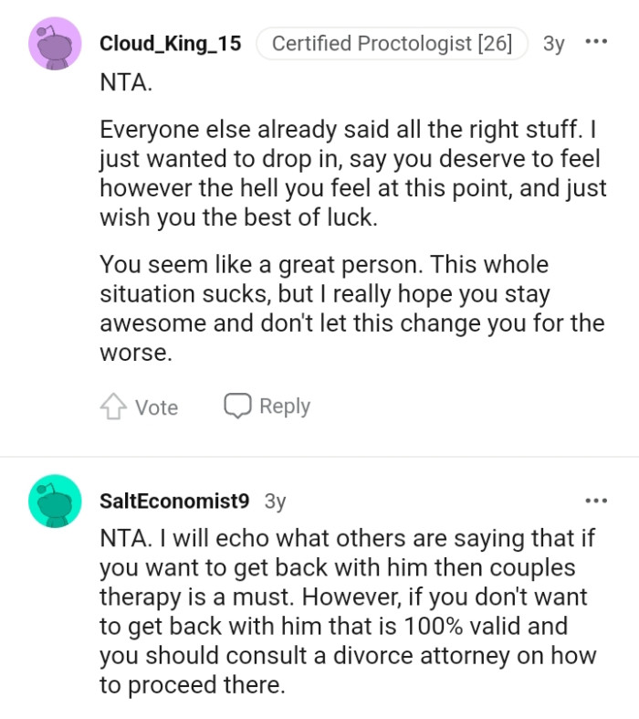 The Reddit post went viral with thousands of comments, and here are the most upvoted ones