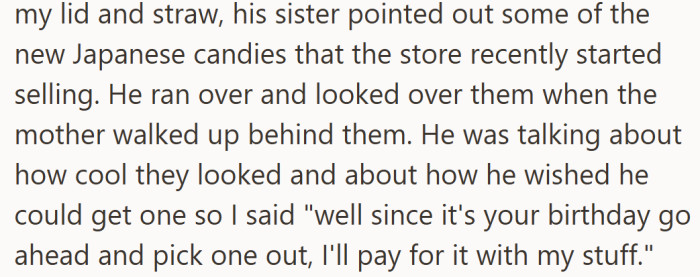 When the boy mentioned he couldn’t buy one, the stranger stepped in — offering to cover the cost as a kind gesture.
