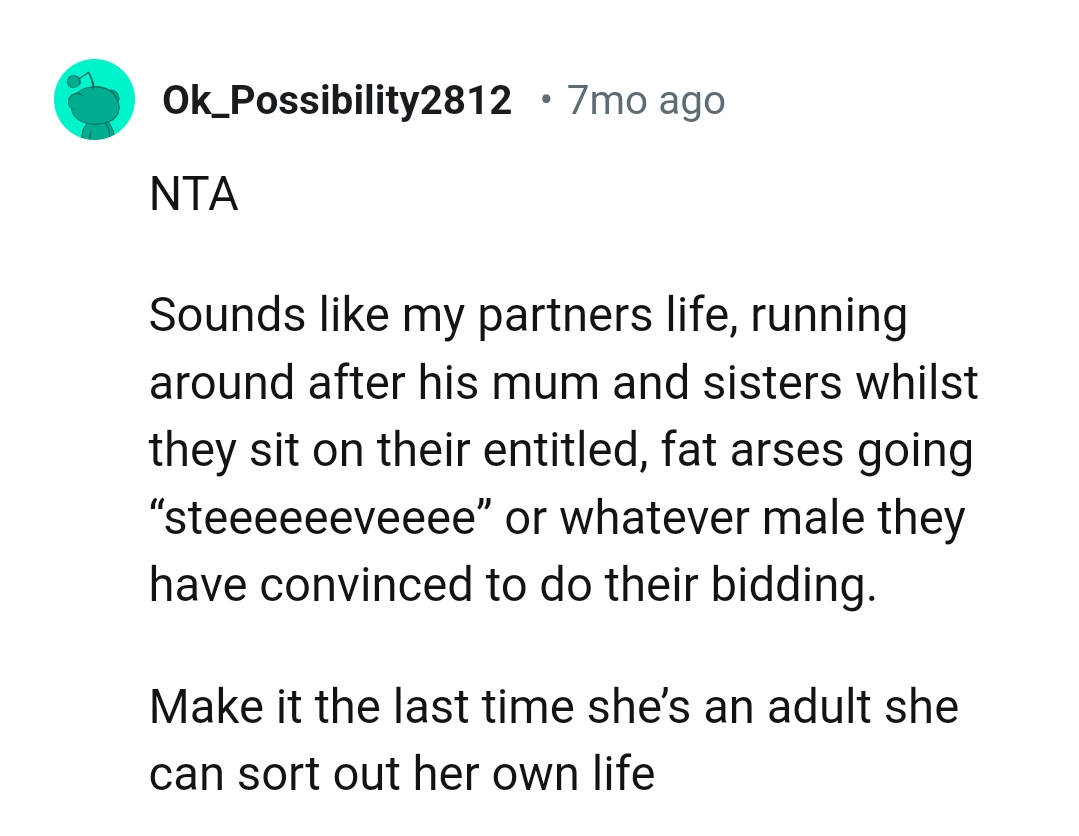 We've gathered some of the most upvoted comments from other Redditors for you to read through below