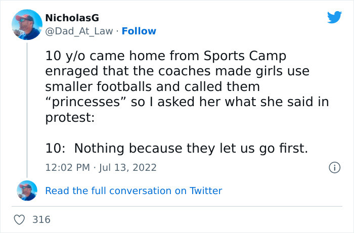 16. This kid knows how to pick her battles