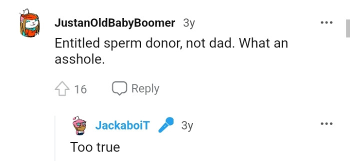 Let's head into the comments section and find out what other Redditors have to say regarding the story