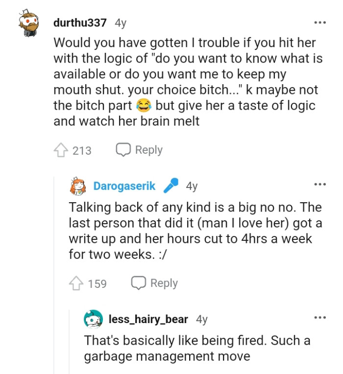 Giving Her a Taste of Logic