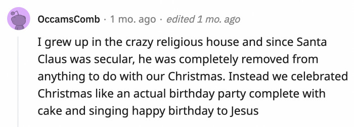 13. Out of curiosity, how old was Jesus according to the cake?
