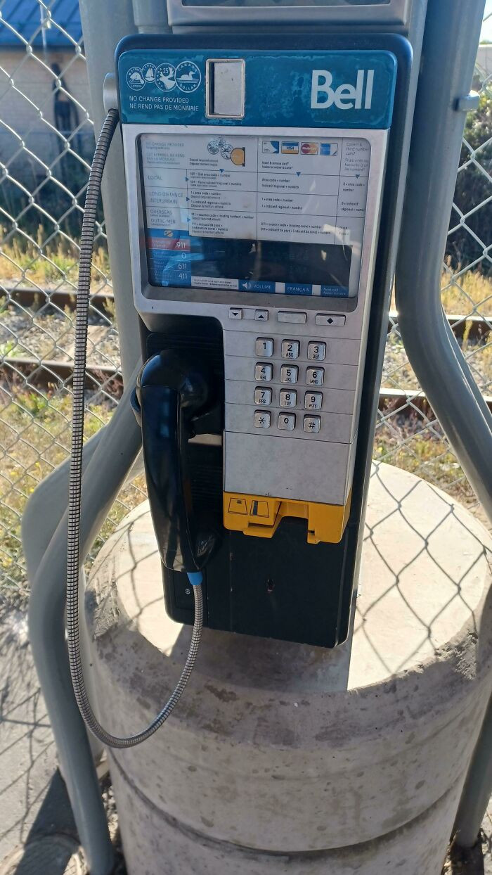 "Haven't Seen A Payphone In Years... And This One Was Updated With A Card Reader Even! $0.50 Per Call"