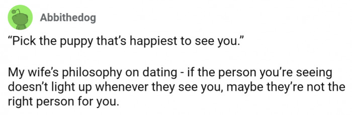 If they aren't excited to see you, maybe they aren't the right person?