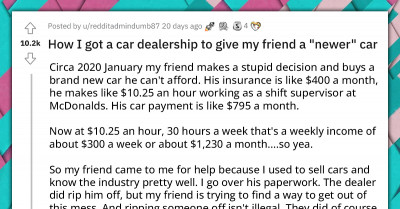 Redditor Gets The Perfect Revenge On A Car Dealership After They Ripped Off His Friend And Committed Fraud