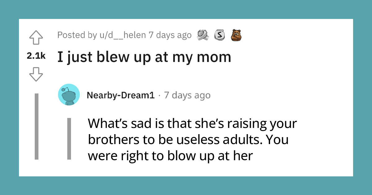 Teenager Explodes At Her Mom After She's Woken At Midnight To Clean Up The Mess That Her Brothers Left