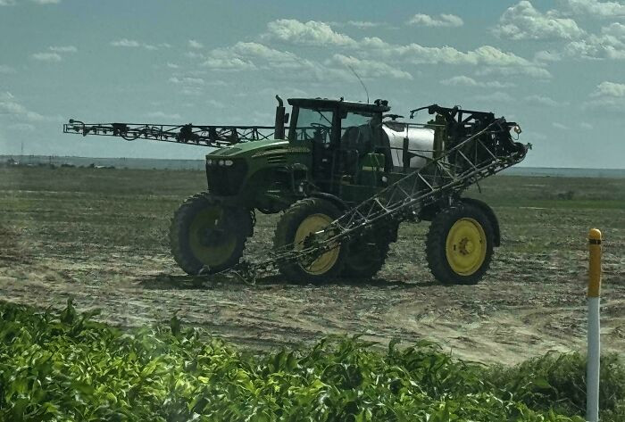 "Someone Stole A Sprayer To Pull Their Pickup Out Of A Ditch"