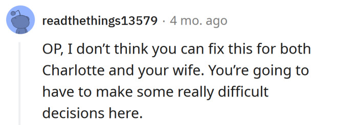 You can't make them both happy.