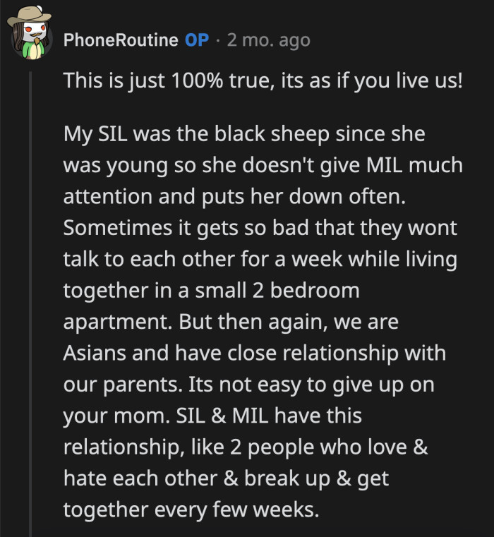 It shouldn't be culturally acceptable to grit your teeth and accept abuse all in the name of family