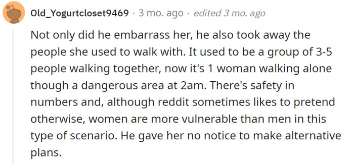 Another Redditor agreed