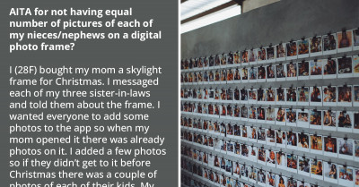 Entitled Woman Raises Hell Because She Believes Her Kids Didn't Get Enough Exposure On Family Photo Frame
