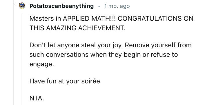 “Remove yourself from such conversations when they begin or refuse to engage.”
