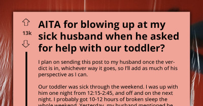 Sleep-Deprived Woman Snaps At Her Sick Husband For Asking Too Much Of Her, Seeks Online Opinion