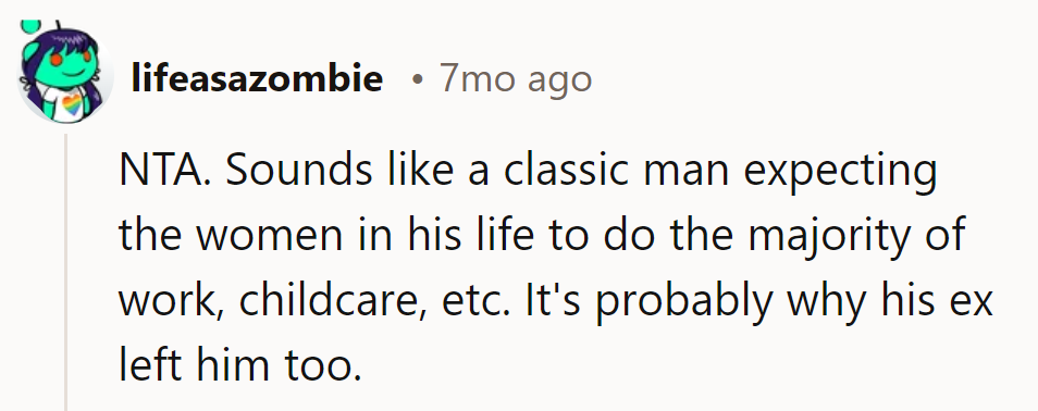 Sounds like he's stuck in the 