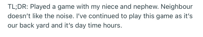 Too long, didn’t read