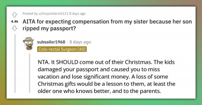 Woman Misses A Trip To Disneyland Because Her Jealous 7 Y.O. Niece Ripped Her Passport, Asks Compensation From Her Sister