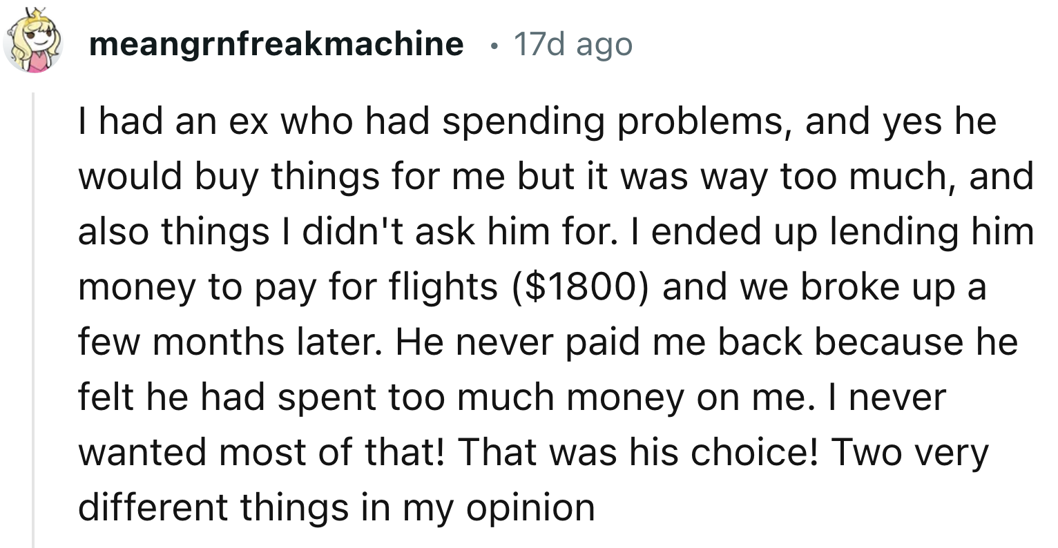 Had an Ex Who Had Some Spending Problems