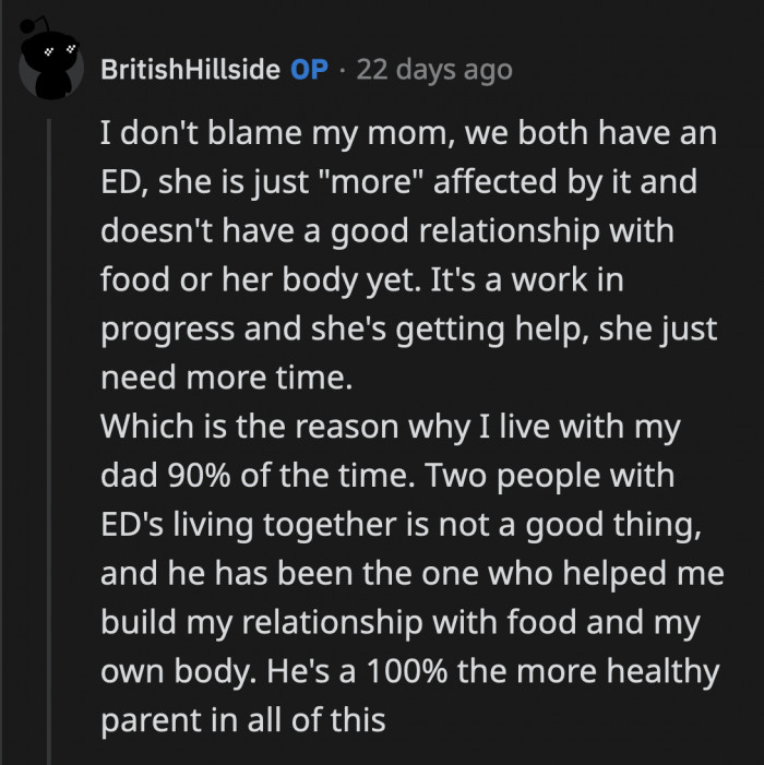 At least OP has his dad to lean on and model good behavior for him to emulate